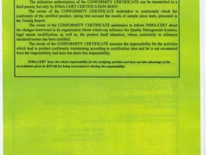 Евро сертификат на сепараторы САД